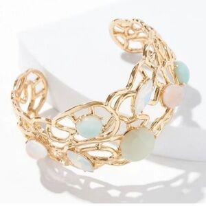 WHBM Mixed Stone Cuff Bracelet